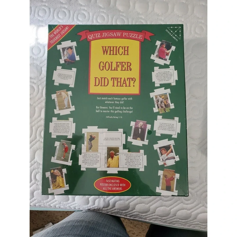 Which Golfer Did That Golf Quiz Jigsaw Puzzle Trivia Poster W/ Answers Difficult